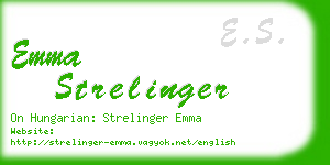 emma strelinger business card